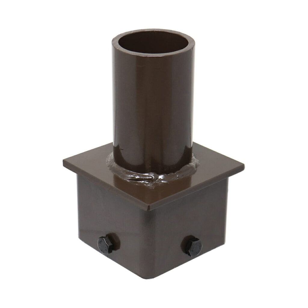 Steel Tenon Adapter for 4 Inch Square Pole