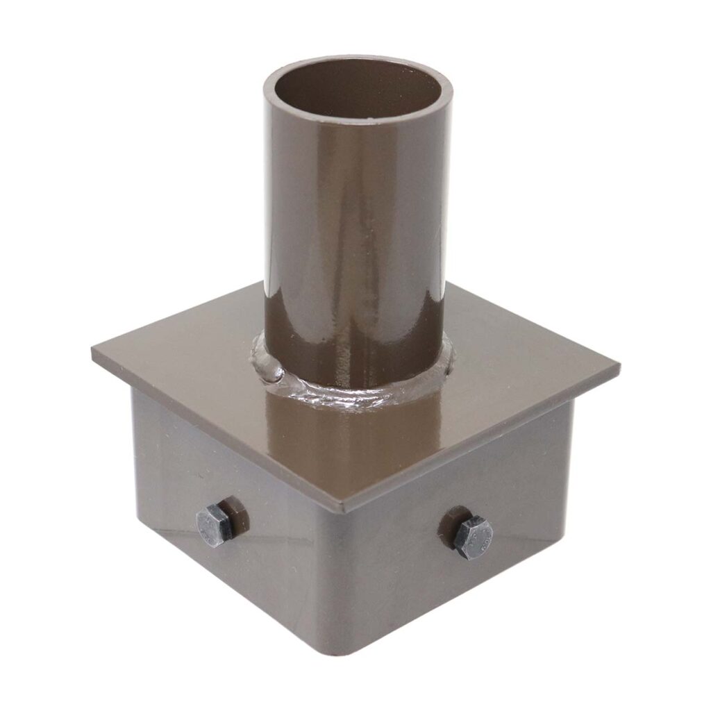Steel Tenon Adapter for 5 Inch Square Pole Item