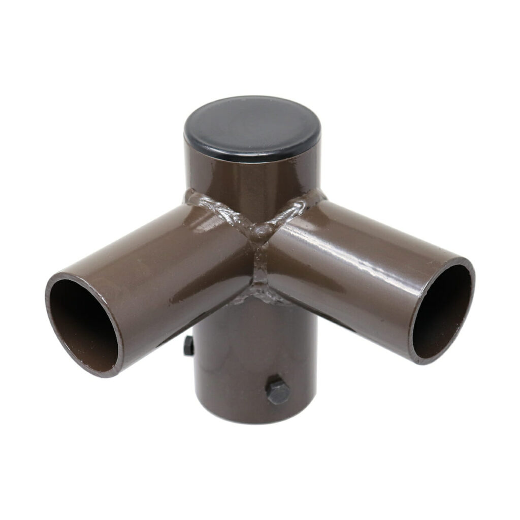 Steel Tenon Adapter with 2 Horizontal 90° Tenons