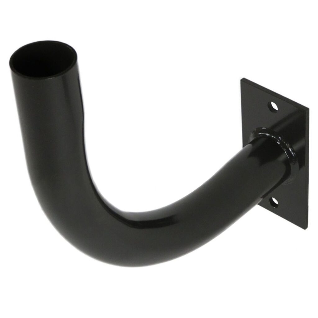 12 Inch Curved Right Angle Bracket for Square Poles