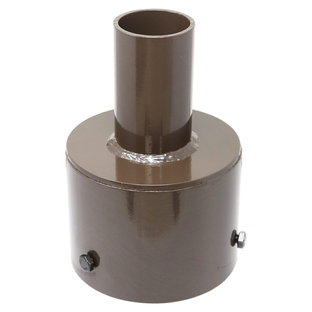Steel Tenon Adapter for 5 Inch Round Pole