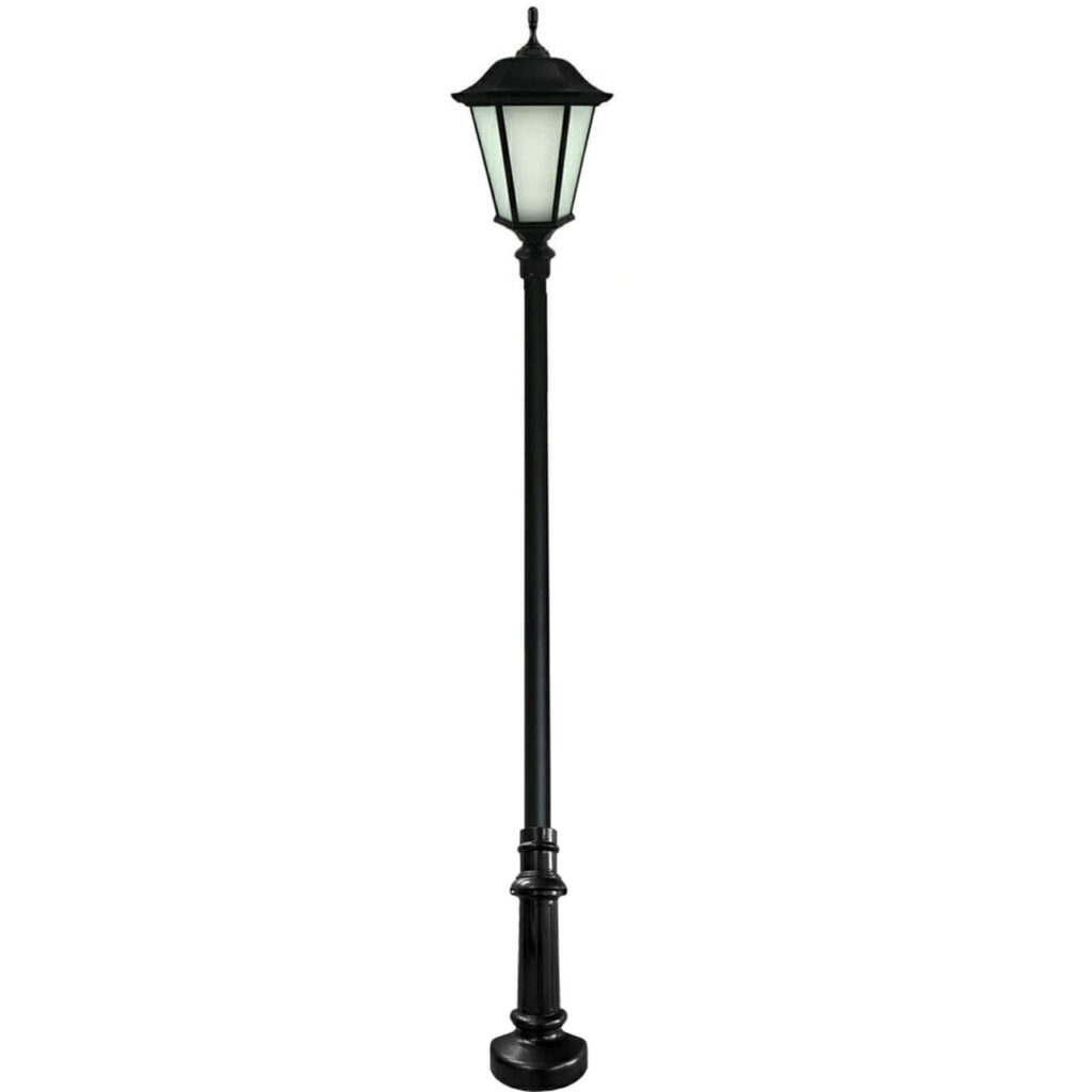 Worthington LED Light Pole Kit with Lantern Fixture 3 Inch Diameter Light Pole – Anchor Based