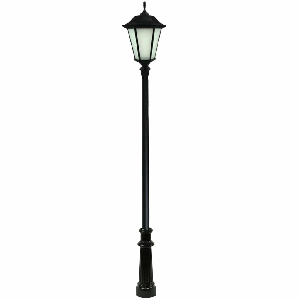 Wexford LED Light Pole Kit with Lantern Fixture 3 Inch Diameter Light Pole – Direct Burial