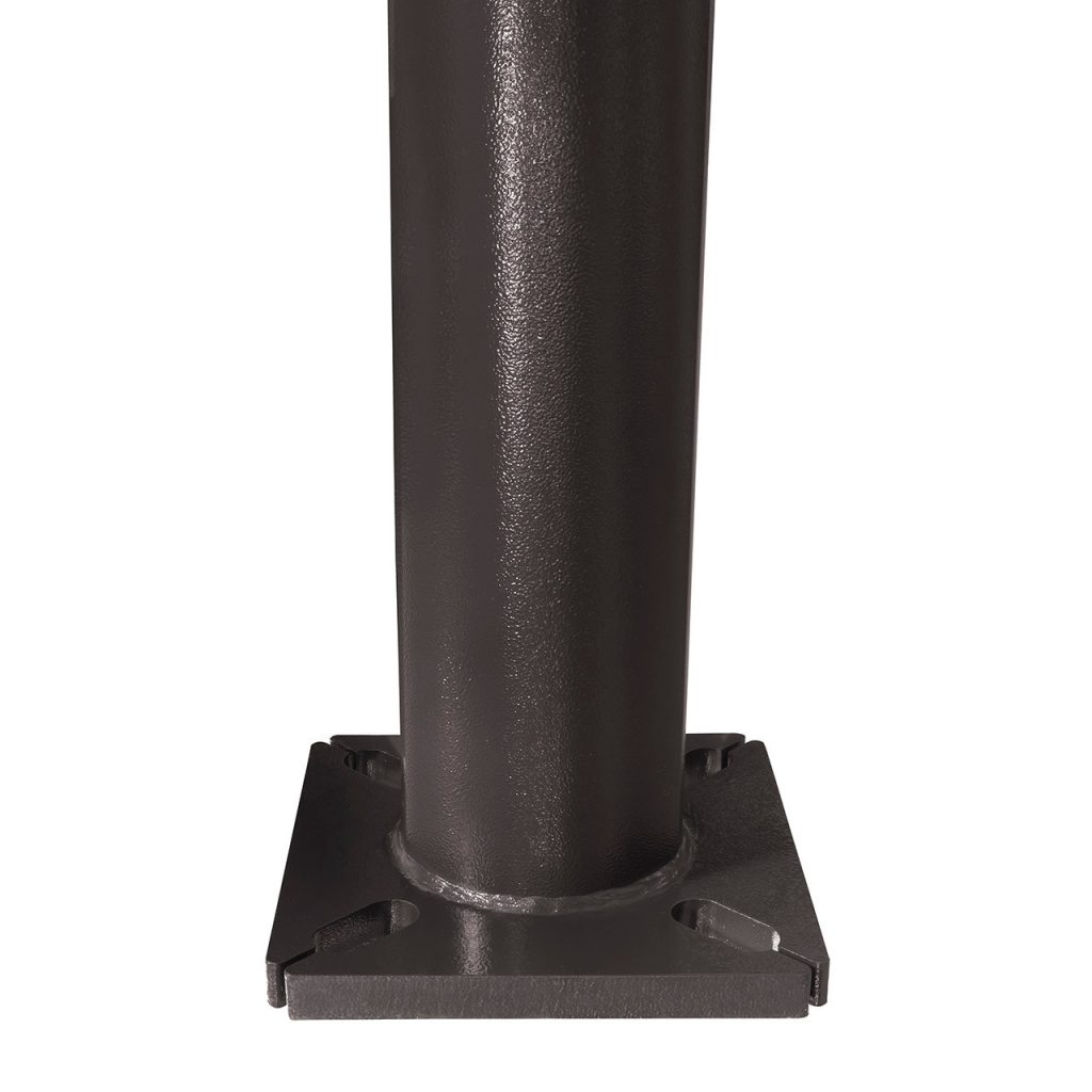 20 Foot Round Tapered Steel Light Pole – 5.8 Inch Diameter, 11 Gauge