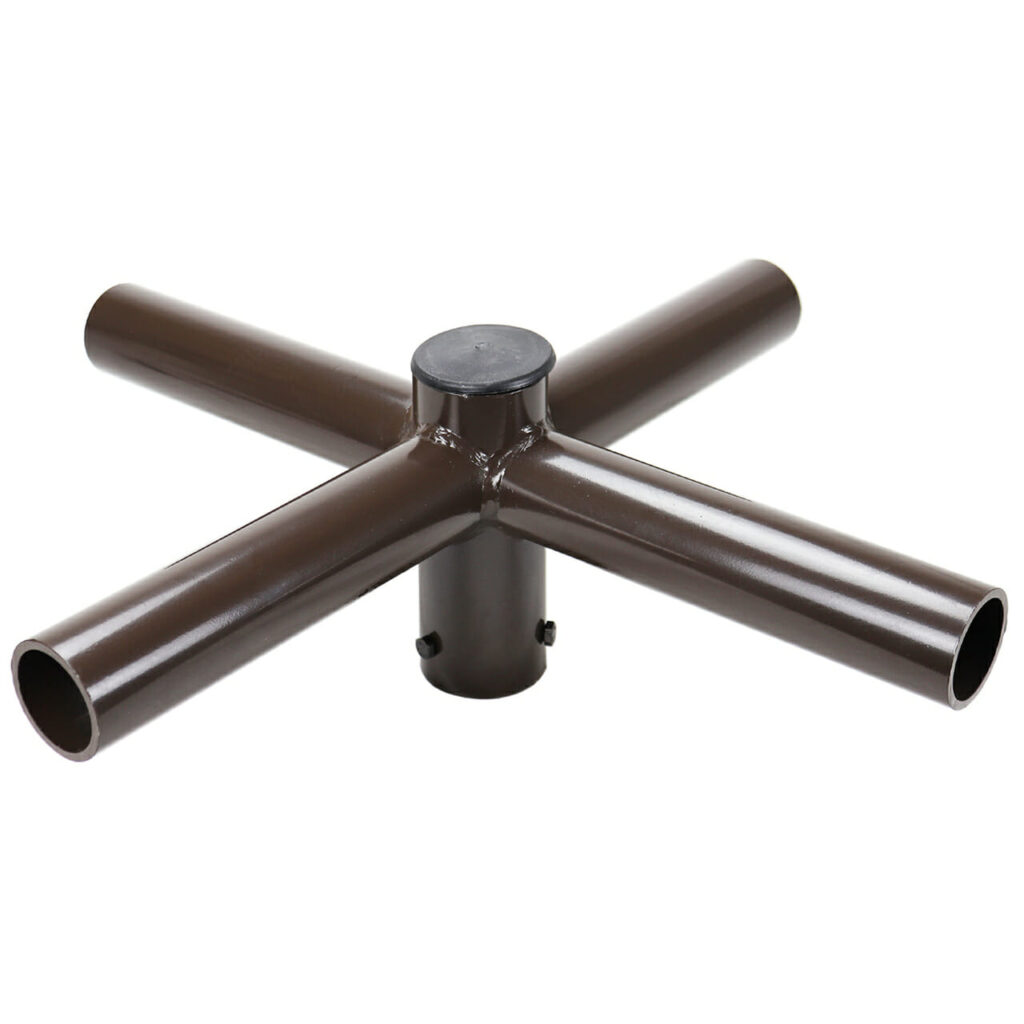 Spoke Bracket with 4 Arms at 90°