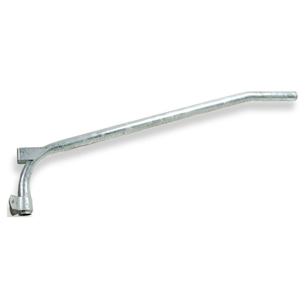 4 Foot Cantilever Style Wood Pole Bracket, 2 Inch Diameter Steel Tube