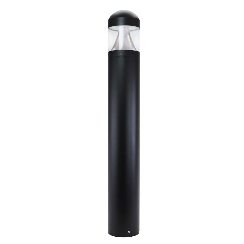 24 Watt Round Dome Top LED Bollard Light with Adjustable Power and Color temperature