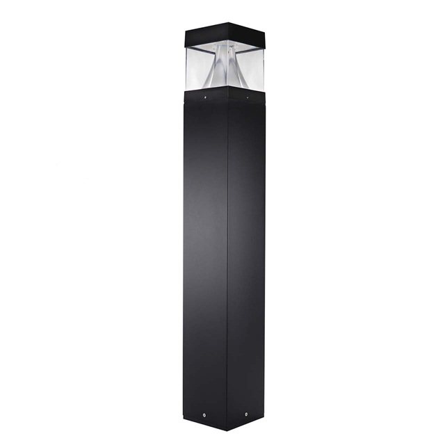 24 Watt Square LED Bollard Light with Adjustable Power and Color temperature