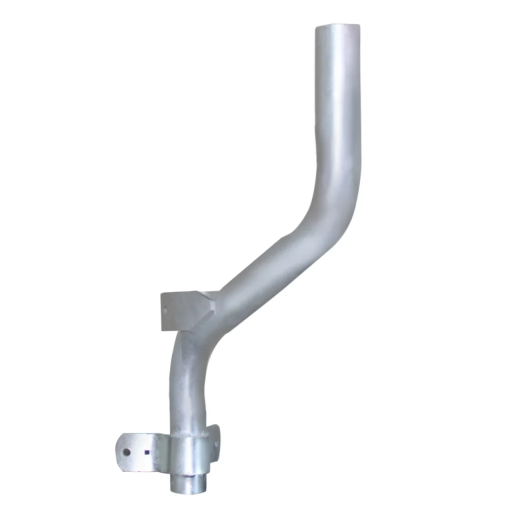 18 Inch Single Flood Light Bracket for Wood Poles, 2 Inch Diameter Steel Pipe